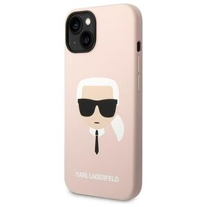 Karl Lagerfeld case for iPhone 14 Plus 6,7&quot; KLHCP14MSLKHLP pink HC Silicone Karl Head 3666339085452