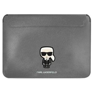 Karl Lagerfeld sleeve KLCS14PISFG 14” silver Saffiano Iconic 3666339040246