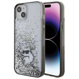 Karl Lagerfeld case for iPhone 15 Plus 6,7&quot; KLHCP15MLKCNSK KARL HC LIQ. GLITTER C TRANSPARENT 3666339164201