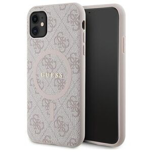Guess case for iPhone 11 GUHMN61G4GFRP pink HC MAGSAFE PU 4G RING CLASSIC LOGO 3666339226640