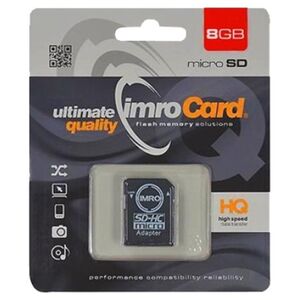 Imro memory card 8GB microSDHC cl. 10 + adapter 5902768015478