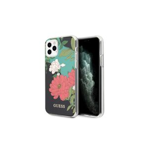 Guess case for iPhone 11 Pro GUHCN58IMLFL01 black hard case Flower Collection 3700740475508