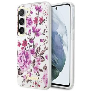 Guess case for Samsung Galaxy S23 Plus GUHCS23MHCFWST white HC IML Flower 3666339117290
