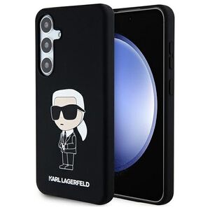 Karl Lagerfeld case for Samsung Galaxy S24 Plus KLHCS24MSNIKBCK black HC SILICONE NFT IKONIK 3666339242305