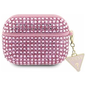 Guess case for AirPods Pro GUAPHDGTPP pink Rhinestone Triangle Charm 3666339120689