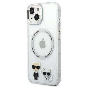 Karl Lagerfeld case for iPhone 14 Pro Max 6,7&quot; KLHMP14XHKCT transparent HC Magsafe IML Ring + K&C Logo Transparent 3666339077785