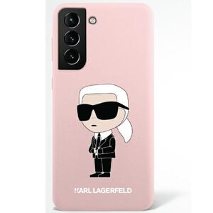 Karl Lagerfeld case for Samsung Galaxy S23 Ultra KLHCS23LSNIKBCP pink hardcase Silicone Ikonik 3666339117634