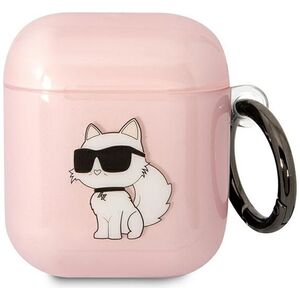 Karl Lagerfeld case for Airpods 1 / 2 KLA2HNCHTCP pink Ikonik Choupette 3666339088071