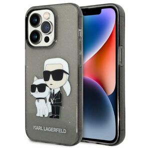 Karl Lagerfeld case for iPhone 14 Pro Max 6,7&quot; KLHCP14XHNKCTGK black hardcase Gliter Karl&Choupette 3666339087234
