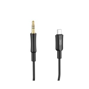 XO cable audio NB-R255B USB-C - jack 3,5mm 1,0m black 6920680848744
