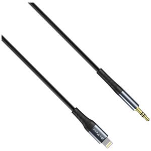 Καλώδιο ήχου DeTech DE-42iA, 3.5mm σε  Lightning, 1.0m, Μαυρο - 40257 έως 12 άτοκες Δόσεις