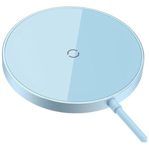 Wireless Charger Baseus Simple Mini 3, Qi, 15W, Blue - 40382 έως 12 άτοκες Δόσεις