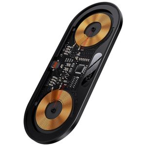 Wireless Charger Baseus Digital LED, 2in1, Qi, 20W, Black - 40384 έως 12 άτοκες Δόσεις