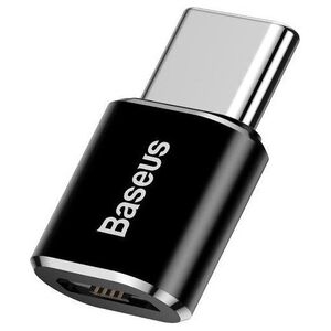 Аdapter Baseus Mini, Micro USB F to Type-C, OTG, Black - 40398 έως 12 άτοκες Δόσεις