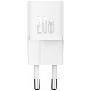 Network charger Baseus GaN5S Fast Charger 1C, 20W, 1 x Type-C F, White - 40407 έως 12 άτοκες Δόσεις