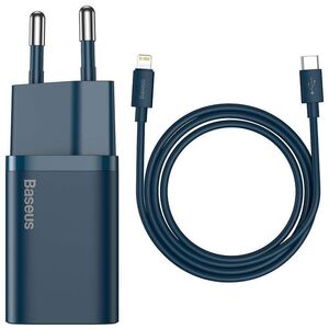 Network charger Baseus Super Si, 20W, Type-C to Lightning cable, Blue - 40416 έως 12 άτοκες Δόσεις