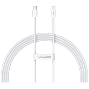 Data cable Baseus Superior 2, Type-C - Type-C, 30W, PD, 2.0m, White - 40423 έως 12 άτοκες Δόσεις