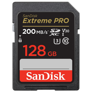 SanDisk memory card 128GB Extreme Pro SDXC C10 V30 UHS-I U3 6196591886340