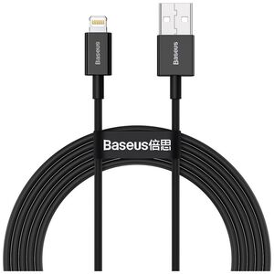 Data cable Baseus Superior, Lightning, 1.0m, Black - 40470 έως 12 άτοκες Δόσεις