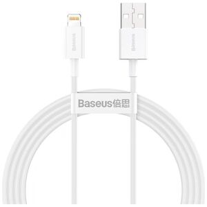 Data cable Baseus Superior, Lightning, 1.5m, White - 40471 έως 12 άτοκες Δόσεις