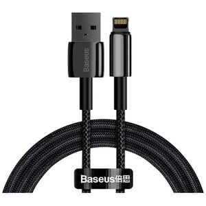 Data cable Baseus Tungsten Gold, Lightning, 1.0m, Black - 40472 έως 12 άτοκες Δόσεις