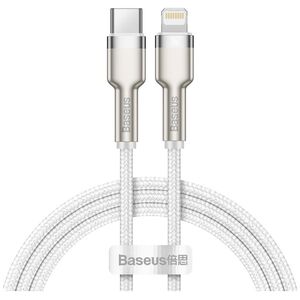 Data cable Baseus Cafule, Type-C - Lightning, 20W, 1.0m, White - 40476 έως 12 άτοκες Δόσεις