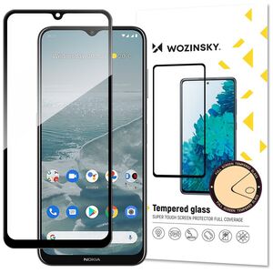 Wozinsky super durable Full Glue tempered glass full screen with frame Case Friendly Nokia G20 black