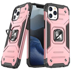 Wozinsky Ring Armor Case Kickstand Tough Rugged Cover for iPhone 13 mini rose
