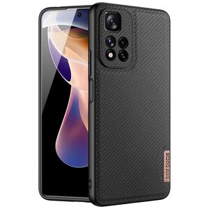 Dux Ducis Fino case nylon covered cover Xiaomi Redmi Note 11 Pro+ 5G (China) / 11 Pro 5G (China) / Mi11i HyperCharge / Poco X4 NFC 5G black