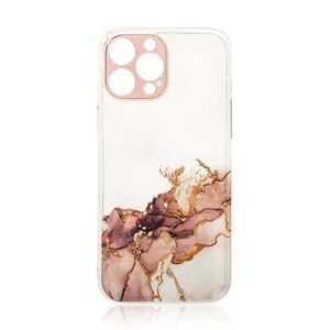 Marble Case for iPhone 12 Pro Max Gel Cover Marble Brown