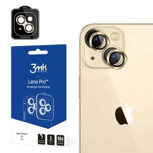 Camera glass for iPhone 14 9H for 3mk Lens Protection Pro series lens - gold