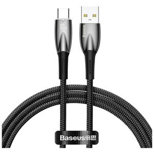 Data cable Baseus Glimmer, Type-C, 100W, 1.0m, Black - 40480 έως 12 άτοκες Δόσεις