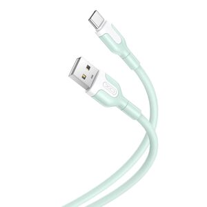 XO cable NB212 USB - USB-C 1,0 m 2,1A green 6920680827732
