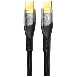 XO Clear cable NB-Q223B USB-C - USB-C 1,0 m 60W black 6920680831296