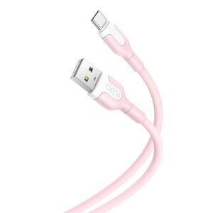 XO cable NB212 USB - USB-C 1,0 m 2,1A pink 6920680827725
