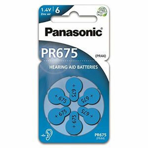 Panasonic Μπαταρίες Ακουστικών Βαρηκοΐας Panasonic PR675 1.4V Τεμ. 6 24612 5410853057048