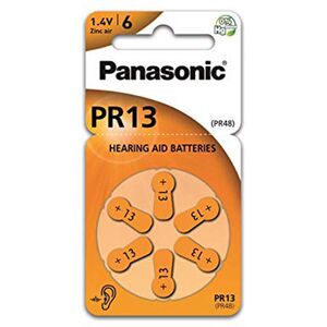 Panasonic Μπαταρίες Ακουστικών Βαρηκοΐας Panasonic PR13 1.4V Τεμ. 6 24614 5410853057017