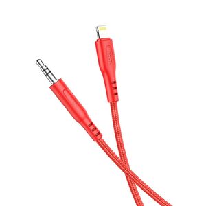 Hoco Καλώδιο σύνδεσης Ήχου Hoco UPA18 Braided Lightning Αρσενικό σε 3.5mm Αρσενικό Κόκκινο 1m 38000 6931474755964