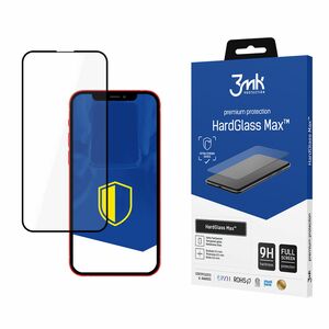 3mk tempered glass HardGlass Max for iPhone 12 / 12 Pro black frame 5903108291736