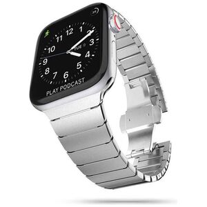 Strap for APPLE WATCH 4 / 5 / 6 / 7 / SE (42 / 44 / 45 MM) Tech-Protect LinkBand silver 5906735412758