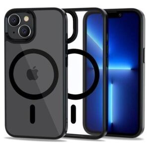 Case IPHONE 14 Tech-Protect Magmat MagSafe Black transparent 9589046925467