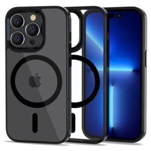 Case IPHONE 14 PRO Tech-Protect Magmat MagSafe Black transparent 9589046925481