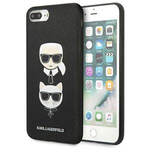 Original Case IPHONE 7+ / 8+ Karl Lagerfeld Hardcase Saffiano Ikonik Karl&Choupette Head (KLHCI8LSAKICKCBK) black 3666339054991