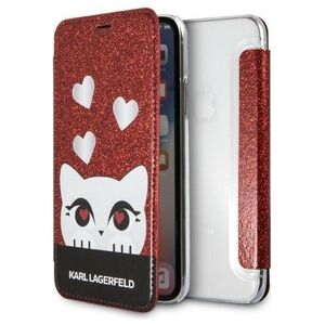 Original Case IPHONE X / XS Karl Lagerfeld Book Valentine red 3700740413654