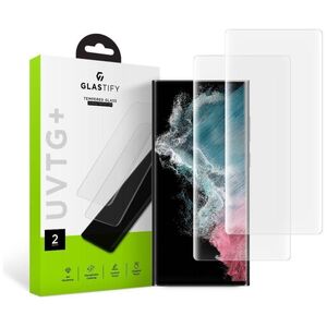 Tempered Glass 5D UV SAMSUNG GALAXY S23 ULTRA Glastify UVTG+ 2-Pack Clear 9490713929636