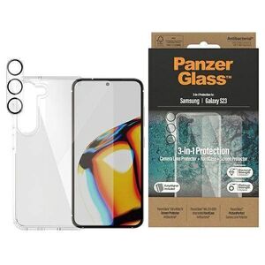 3in1 Set SAMSUNG GALAXY S23 PanzerGlass Bundle 3in1 Hardcase + Screen Protector + Camera Lens (0433+7315) transparent 5711724204333