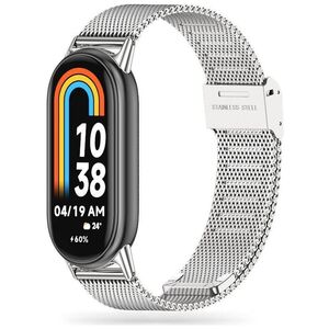 Strap for XIAOMI MI BAND 8 / 8 NFC Tech-Protect Milaneseband silver 9490713935170