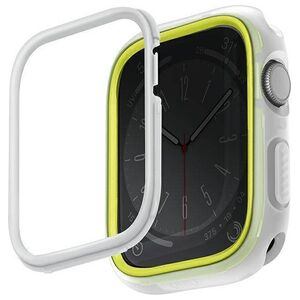 Case APPLE WATCH 4 / 5 / 6 / 7 / 8 / SE (42 / 44 / 45 MM) UNIQ Moduo lime - white 8886463684412