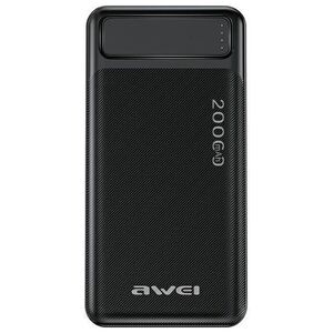 Powerbank 20000mAh 2xUSB + PD + Micro USB AWEI (P6K) black 6954284004411