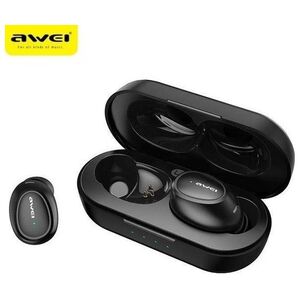 Bluetooth 5.0 TWS Headphones + AWEI Docking Station (T16) black 6954284014762